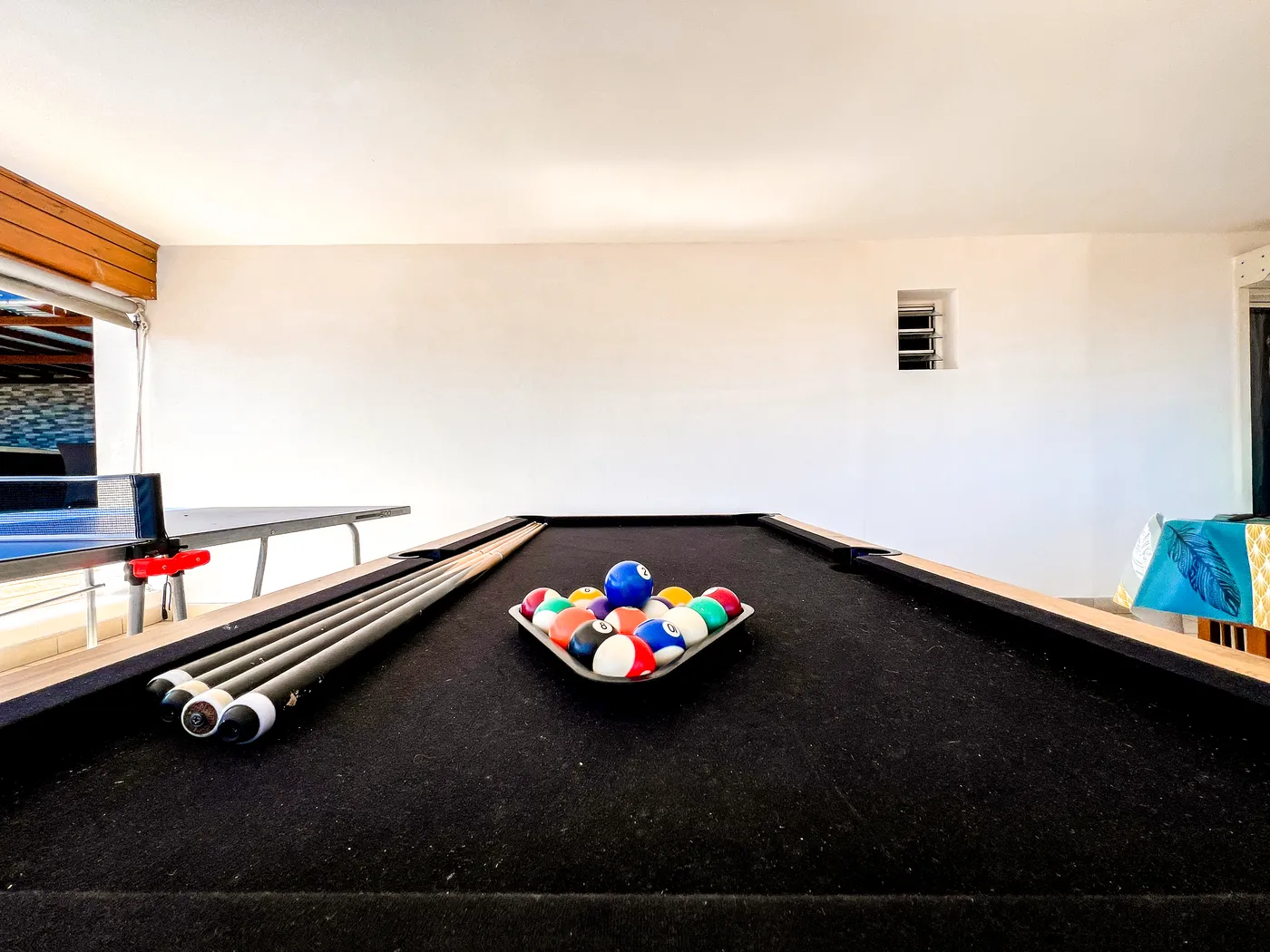 Billard et ping-pong sous la varangue